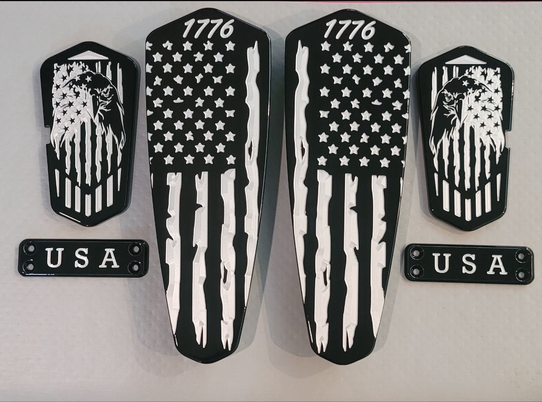 Indian 1776 American Flag floorboard set