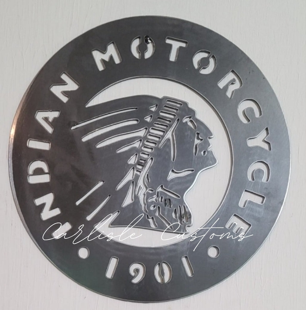 Indian War Bonnet Garage Sign 16"