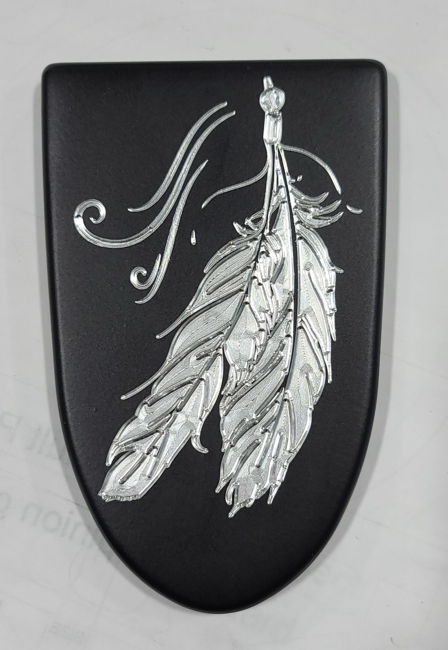 Indian Feathers in the wind brake lever pad