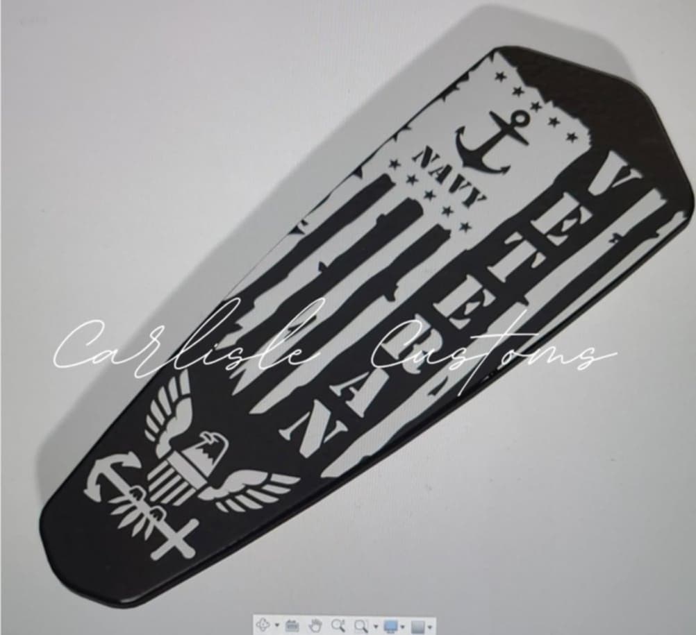 Navy Veteran design rider Floorboards for Indian