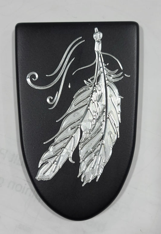 Indian Feathers in the wind brake lever pad